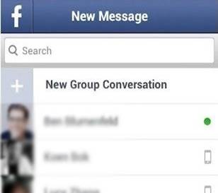 berichten zoeken op facebook messenger voor android