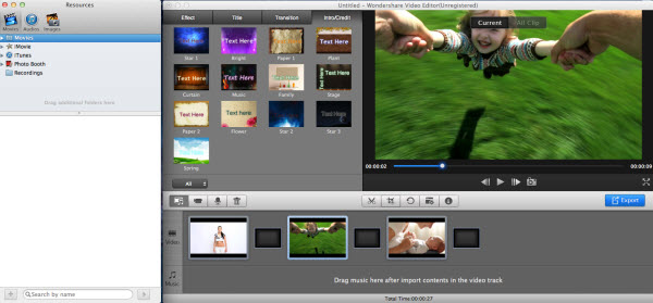 Mac video editor add files
