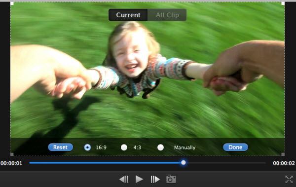 Mac video editor crop photos