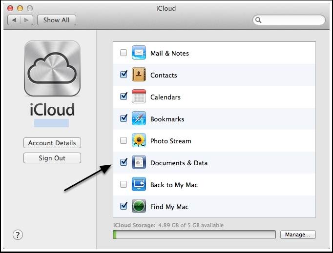 Schakel de iCloud Drive in