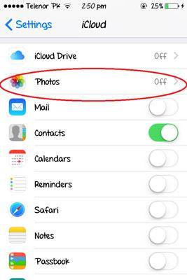 icloud foto sharing