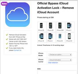 Remove iCloud Activation Lock Tool