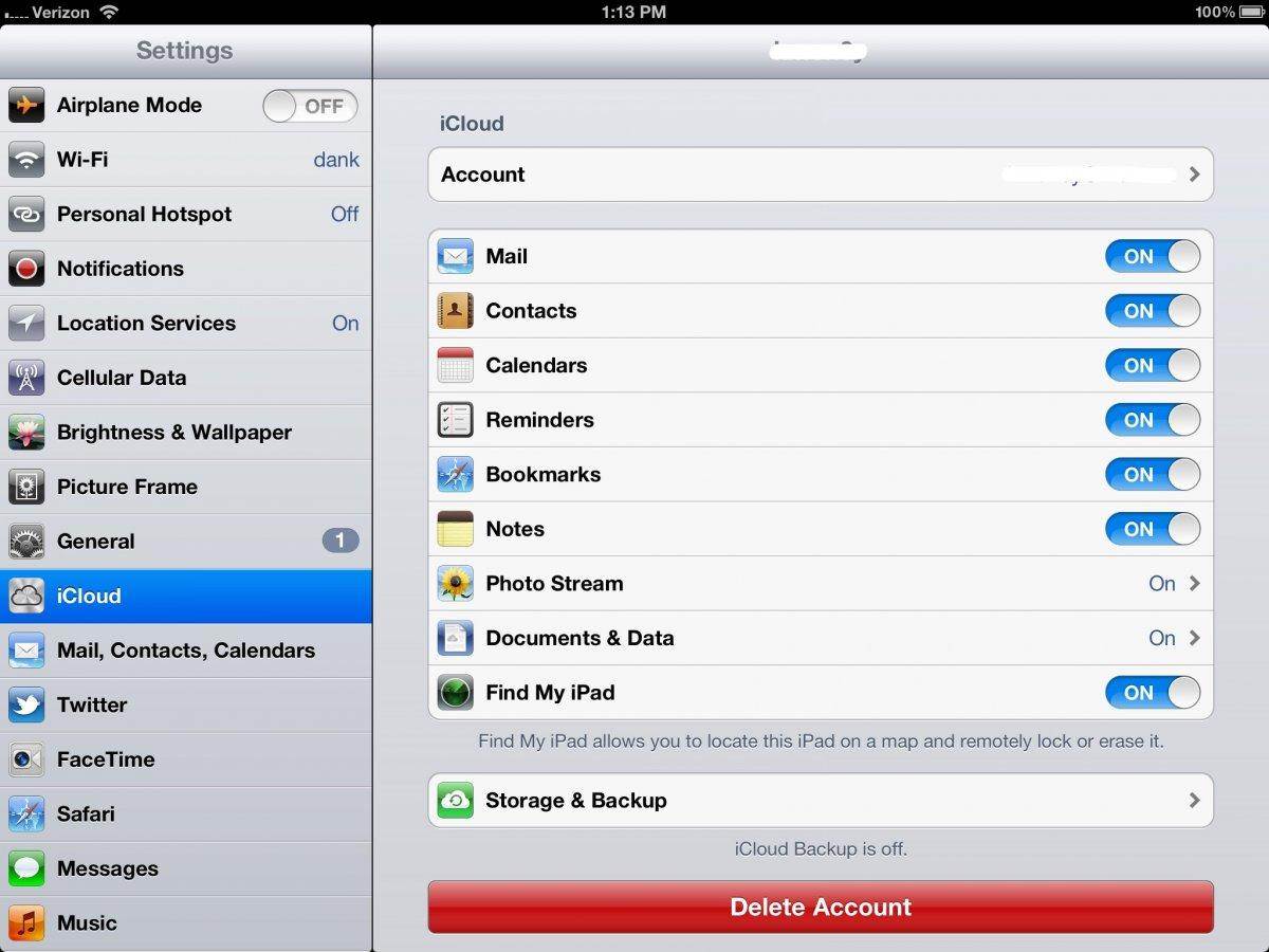 ipad iCloud backup tricks