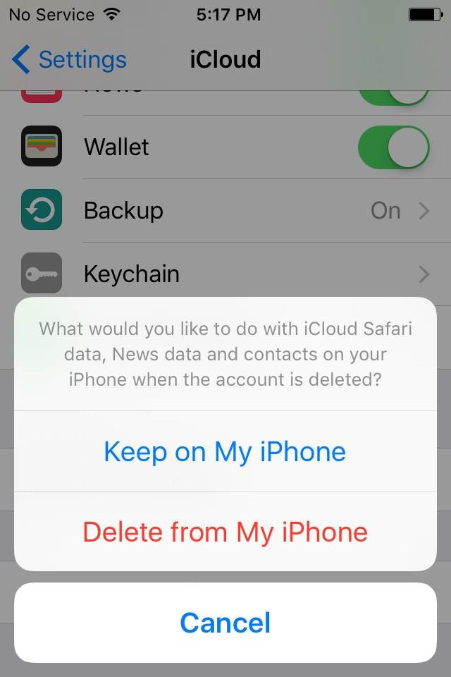 veranderen icloud account