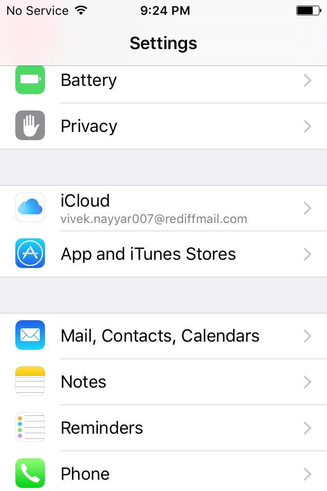 veranderen icloud account