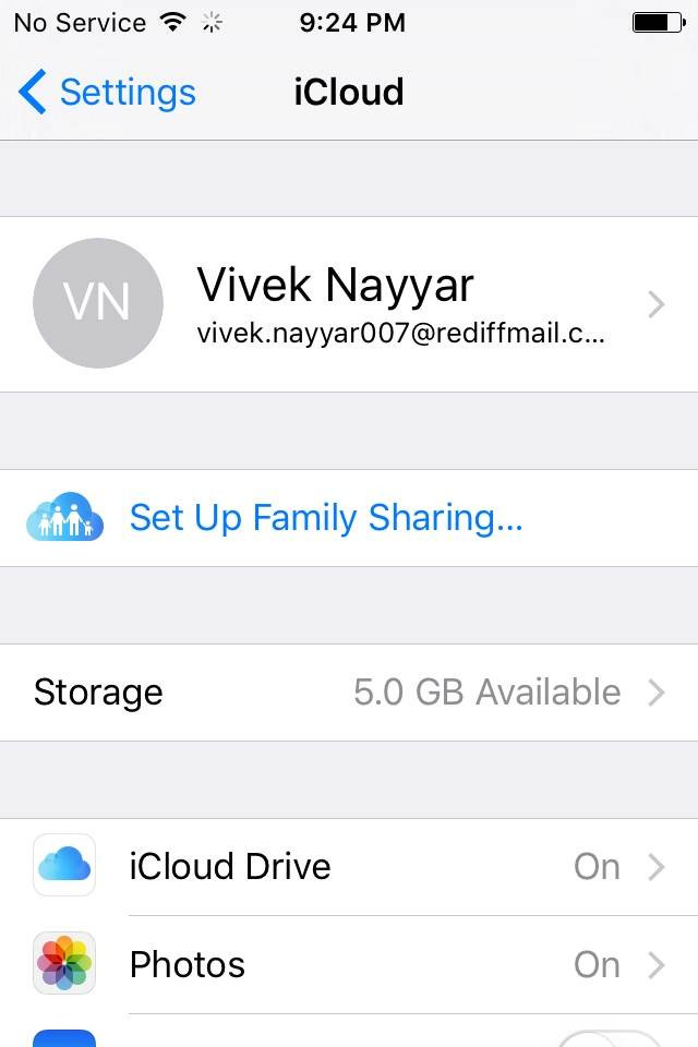 veranderen icloud account