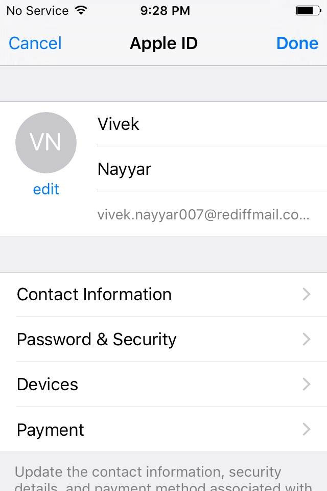 veranderen icloud account