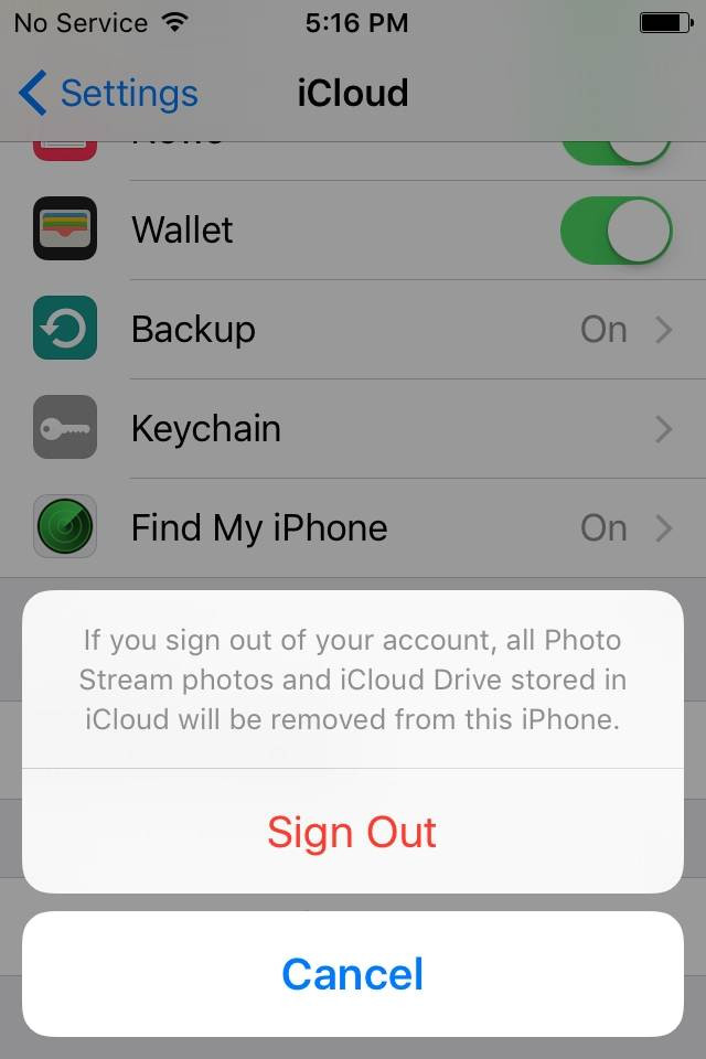 veranderen icloud account