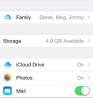 schakel iCloud back-up