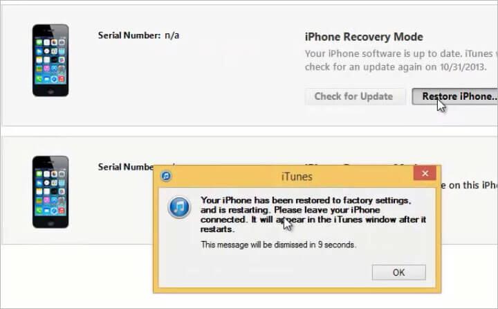 Reset iPhone zonder Apple ID