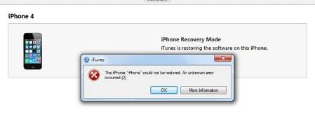 iphone cannot be restored