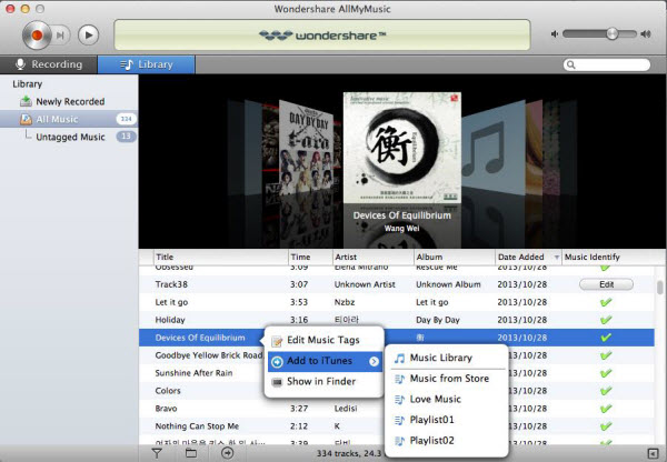 wondershare allmymusic mojave