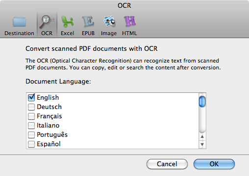 converting PDF to Text Mac