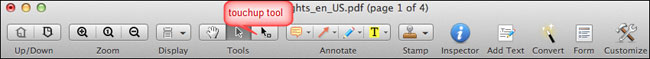 PDF Editor for Mac Toolbar