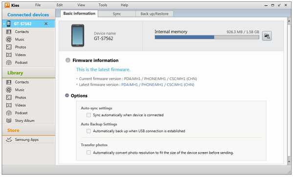 samsung kies transfer files