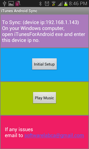 play itunes on android