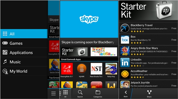 android apps for blackberry z10