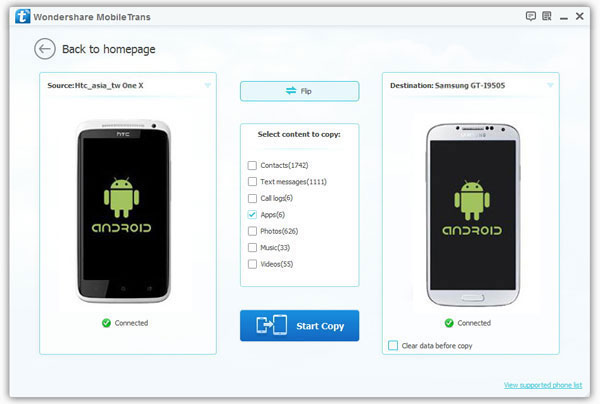 transfer apps from android to motorola moto x