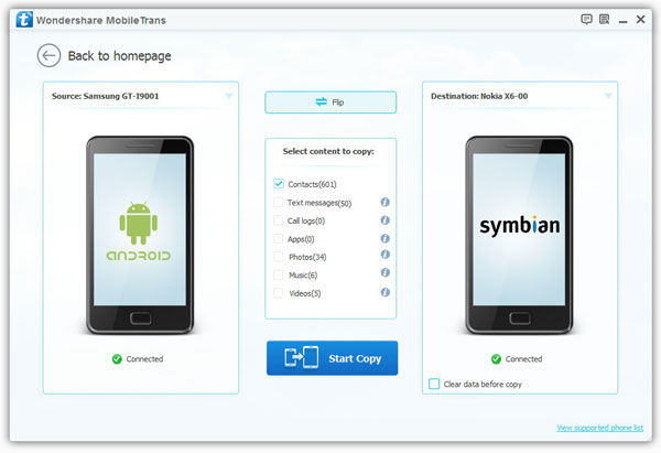 transfer files from nokia to android