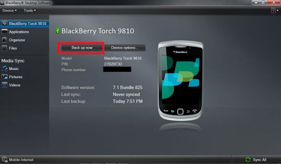 BlackBerry apparaat naar een andere BlackBerry