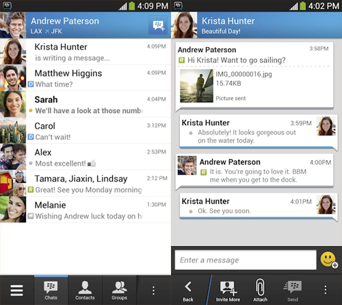 blackberry messenger for android