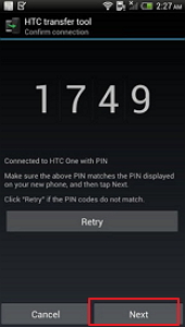 transfer contacts from android to htc