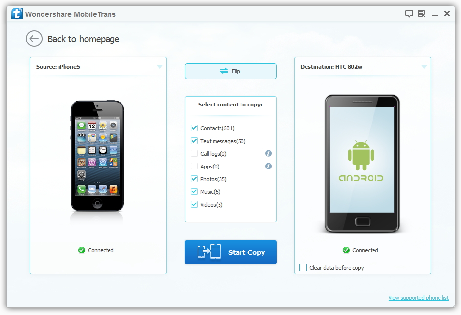 copy contacts from htc to htc