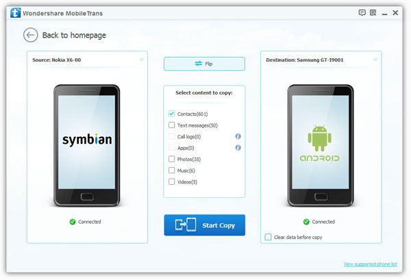 copy contacts from nokia to nexus 5