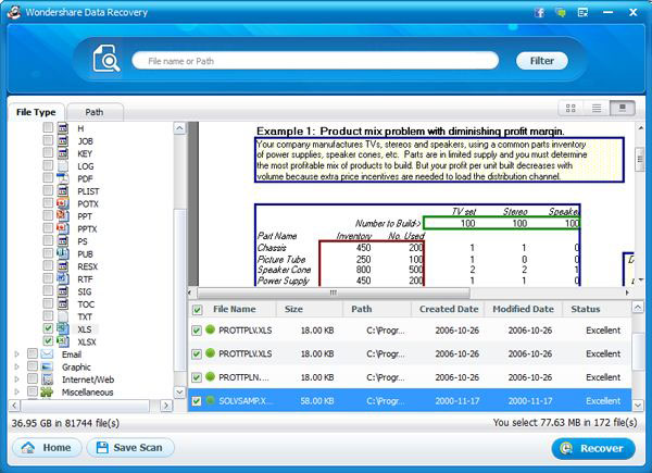 Recover files deleted from recycle bin