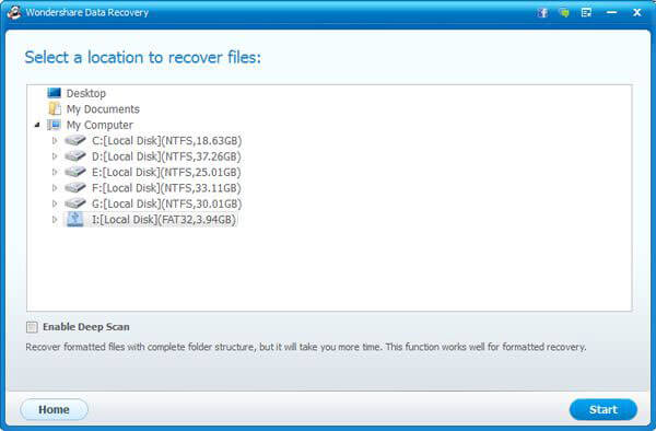 restore deleted folders from external hard drive
