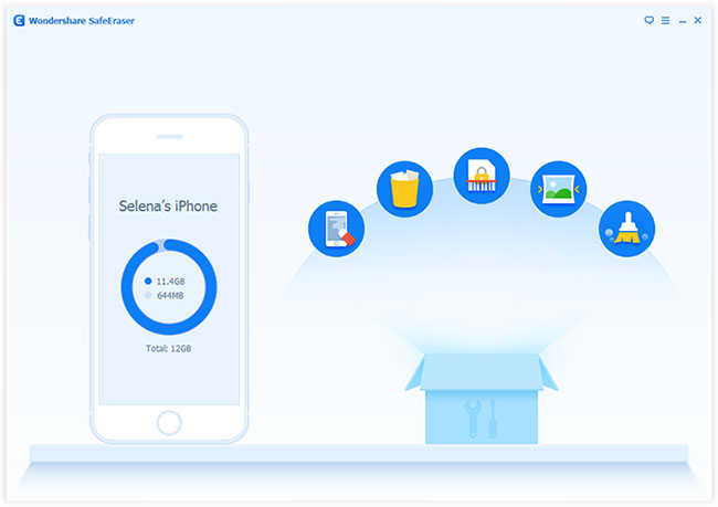 erase iphone data with Wondershare SafeEraser