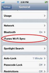 iphone sync problemen