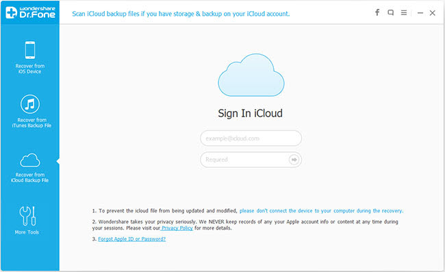 aanmelden icloud