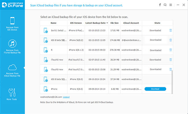 herstellen van icloud backup