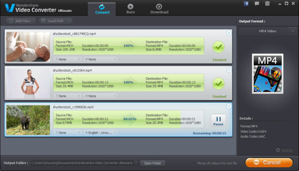 MKV compression progress bar