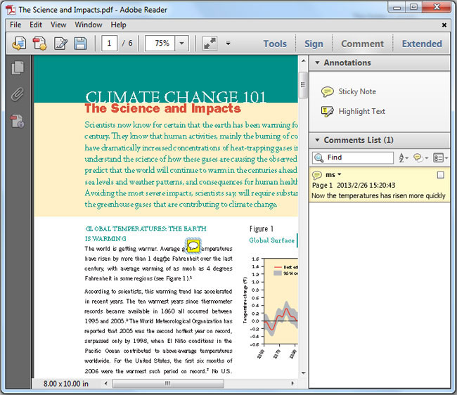 how to add comments in adobe pdf file